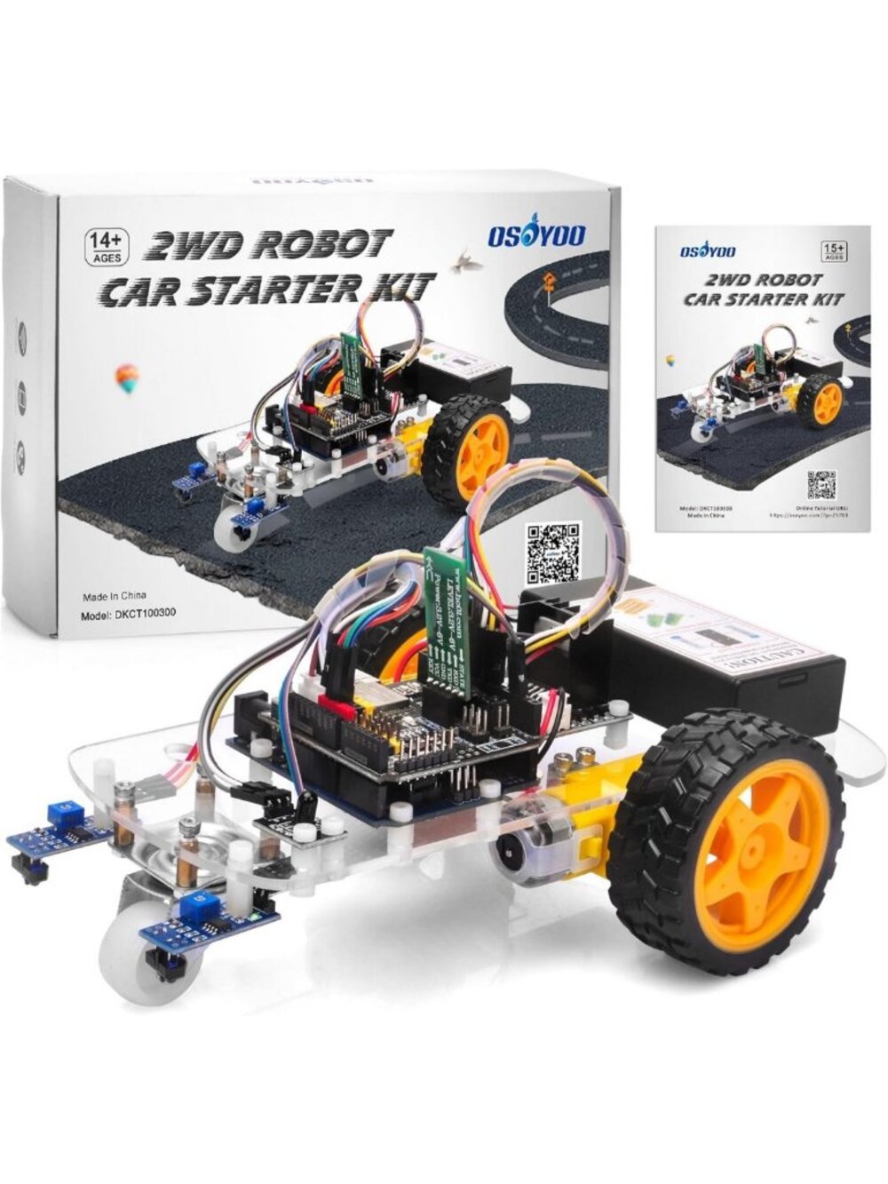 2WD Robot Car Starter Kit for Arduino - Smart Educational Robotics, Build & Code
